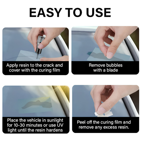 RIZZO GlassFix — Windshield Chip & Crack Repair Kit